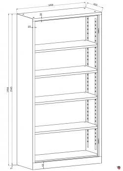 Stahl-Akten-Regal
